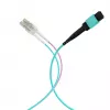 EFB MTP naar LC 12-fiber OM3 LSZH Aqua fan-out patchkabel, 7,5 m MTPF12LCOM3-7,5
