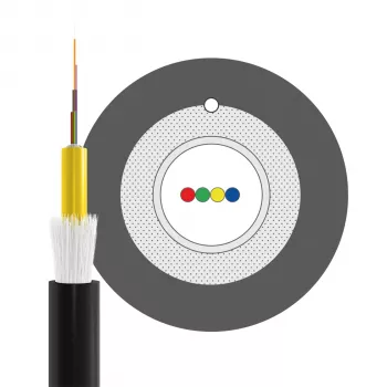 INFRALAN A-DQ(ZN)B2Y OM3 4G (1x4) Fca 2000N zwart 5,8mm glasvezelkabel A4M3F1