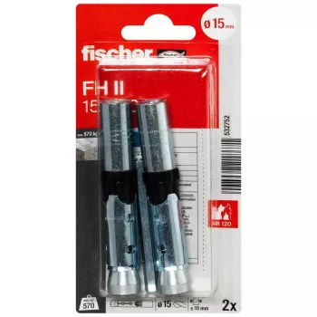 Fischer FH II 15/M10 I K NV hogeprestatie-anker, 1 set (532752)