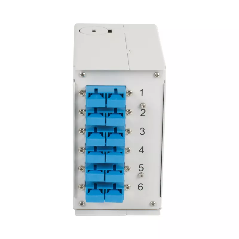 EFB Elektronik DIN-rail-box OS2 6x SC-duplex-koppeling zonder pigtails (BHS60223.6)