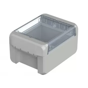 BOPLA EUROMAS II wandbehuizing, polycarbonaat, lichtgrijs (RAL 7035), 113 x 80 x 60 mm, IP65, IK07, UL 94 V-0 96022125
