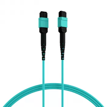 EFB Elektronik MPOF12MPOFOM3-3 MPO-PLUS bus naar MPO-PLUS bus OM3 12-vezels Type B LSZH aqua patchkabel, 3 m