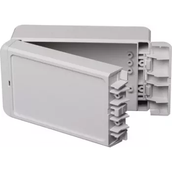 BOPLA EUROMAS II wandbehuizing, polycarbonaat, lichtgrijs (RAL 7035), 151 x 80 x 60 mm, IP65, IK07