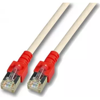 EFB K5450.2 RJ45 crossover patchkabel SF/UTP Cat.5e CCA 2m grijs met rode tule