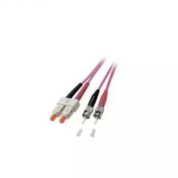 EFB Elektronik duplex jumper SC-ST 50/125µm OM4 LSZH Erika violet 3,0mm 20m O0347.20