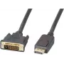 EFB Elektronik DisplayPort naar DVI-D kabel, 2 m, zwart, aangegoten, duimschroeven K5564SW.2