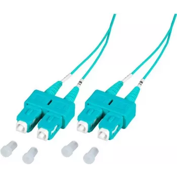 EFB Elektronik O7413.1-1.2 1m SC naar SC duplex OM3 LSZH aqua glasvezel patchkabel SCSCOM3DAQ1