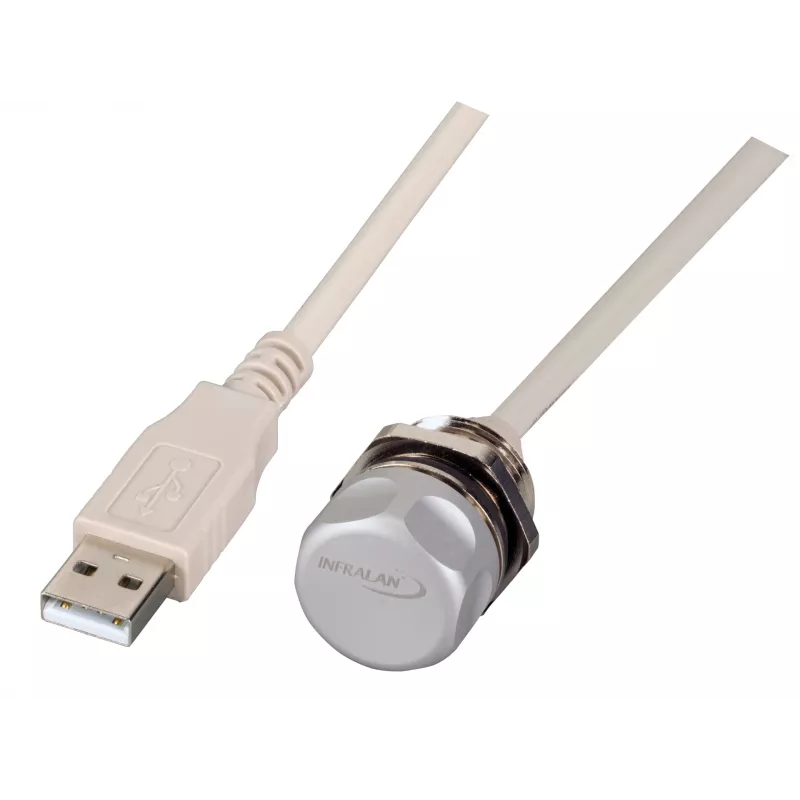 EFB IP67 inbouw-USB 2.0 Type-A bus naar bus, M20 schroefdraad, 0,5m kabel, servicepoort IP67EBUSBA-A0,5FLHS