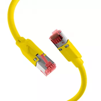 EFB RJ45 patchkabel Cat.5e S/UTP PUR TM21 sleepketting geel 10m K8032.10
