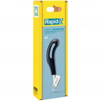 RAPID TOOLS R3 tacker-verwijderaar, zilver/zwart, stalen bekken, ergonomische greep 5001701