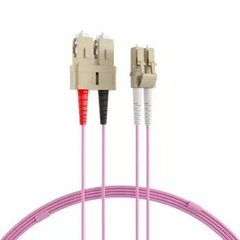 EFB-Elektronik Duplex jumper LC-SC 50/125µ OM4 LSZH erikaviolet 2,0mm 30m O0323.30