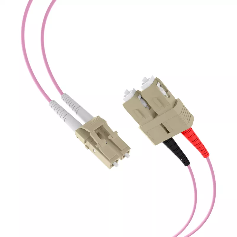 EFB-Elektronik Duplex jumper LC-SC 50/125µ OM4 LSZH erikaviolet 2,0mm 30m O0323.30