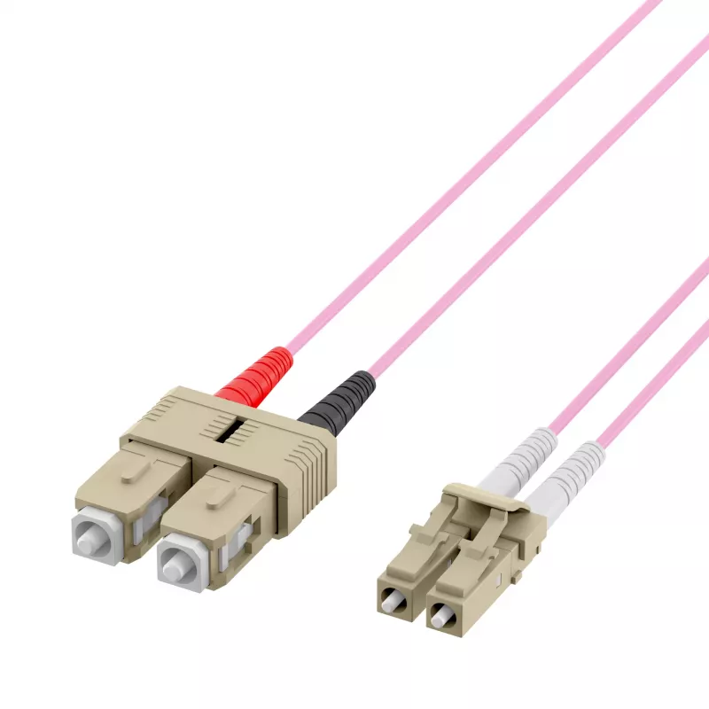 EFB-Elektronik Duplex jumper LC-SC 50/125µ OM4 LSZH erikaviolet 2,0mm 30m O0323.30