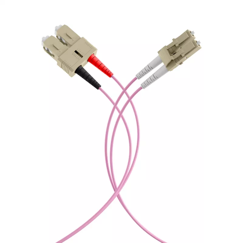 EFB-Elektronik Duplex jumper LC-SC 50/125µ OM4 LSZH erikaviolet 2,0mm 30m O0323.30