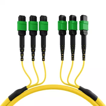 EFB MTPF48MTPFOS2-25-A OS2 Singlemode 48-vezel MTP APC patchkabel, 25 m, geel