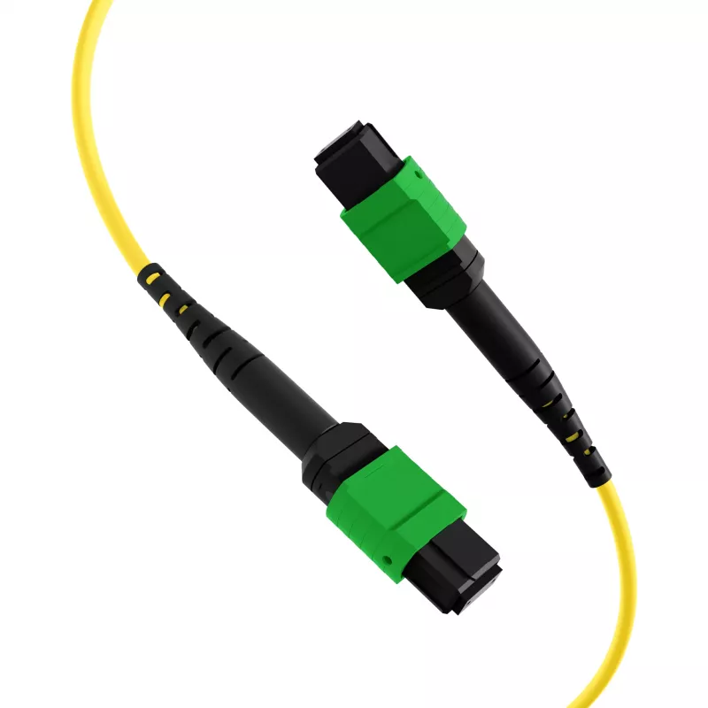 EFB MTPF48MTPFOS2-25-A OS2 Singlemode 48-vezel MTP APC patchkabel, 25 m, geel