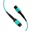 EFB MTP-F/MTP-F 12-vezel matrix patchkabel OM3, LSZH aqua, code B, 0,5m MTPF12MTPFOM3-0,5