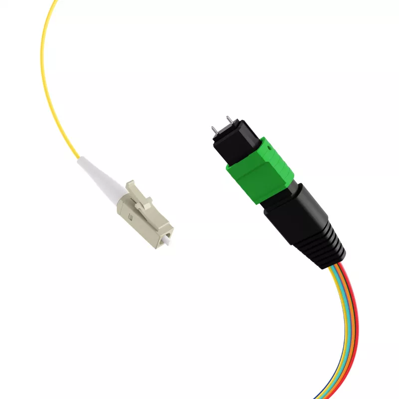 EFB MTP-M/LC 8-vezel matrix patchkabel OS2, LSZH geel, 1m