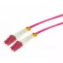 Tecline HD glasvezel patchkabel, OM4 Multimode 50/125 µm, LC Duplex naar LC Duplex, erikaviolet, 3,0 m 798LL03