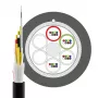 INFRALAN U-DQ(ZN)BH OS2 48E (4x12) Eca 5000N LSZH zwart 11,2mm G657A1 glasvezelkabel 54448.1D-E5