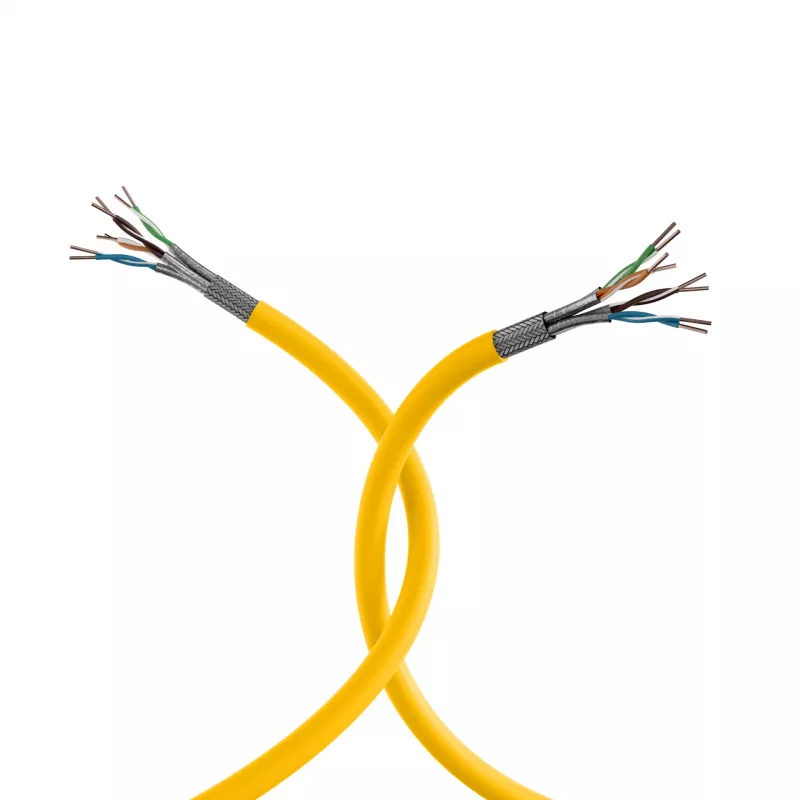 INFRALAN Cat.7A 1250 AWG22 S/FTP 4P CPR Dca 25Gbit/s ready raapsgeel RAL1021, 500m 999833.500-CPR