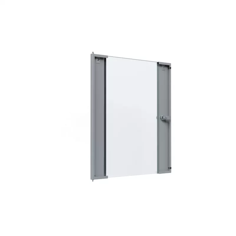 EFB Elektronik glazen deur voor X-Rack wandbehuizing 15U grijs RAL7035 3/3 WGX-TUR15GR.G