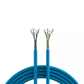 INFRALAN Cat.6A 500 MHz U/UTP 4-paar installatiekabel, AWG23, CPR B2ca, RAL5015 blauw, 305m 99960.305-CPR