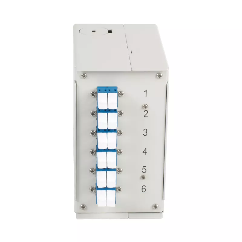 EFB Elektronik DIN-dinrailbox OS2 6x LC-duplex-koppeling zonder pigtails (BHS60921.6)