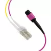 EFB Elektronik MPOF08LCOM4-10 MPO-PLUS (F) naar LC Trunk-kabel, OM4, 8 vezels, type B, LSZH, erika-violet, 10 m