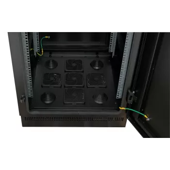 19 inch netwerkkast 42U 800x800, IP55, met voorgemonteerde sokkel, RAL9005 691742IP55V2.TS
