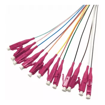 Tecline glasvezel-pigtails, OM4, gekleurd, LC/UPC, 2,0 m, 12 stuks 20500017