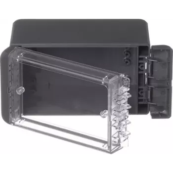 BOPLA B 140806 PC-V0-G 7024 wandbehuizing, polycarbonaat, grafietgrijs (RAL 7024), 151 x 80 x 60 mm, IP65, UL 94 V-0