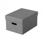 Esselte Home Opbergbox M, 17,5 L, 26,5 x 36,5 x 20,5 cm, 3-pack, wit/grijs (628283)