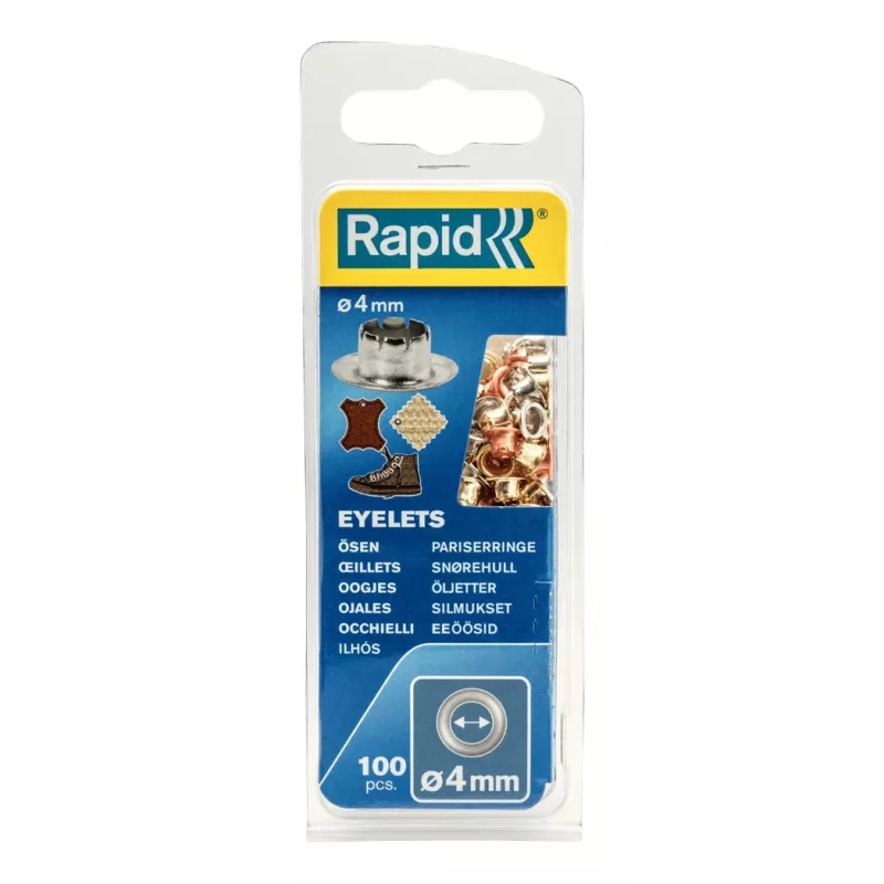 Rapid 5000409 Oogjes, 4 mm, assortiment kleuren, 100 stuks