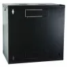 EFB 19 inch wandbehuizing 12U, vast, eendelig, RAL 9005, diepte 600 mm (691712VTS.60)