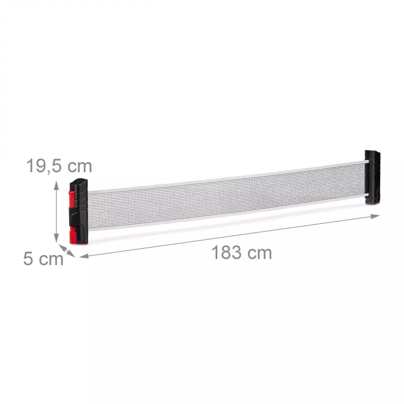 RELAXDAYS tafeltennisnet-set met klembevestiging, zwart 10025041_0