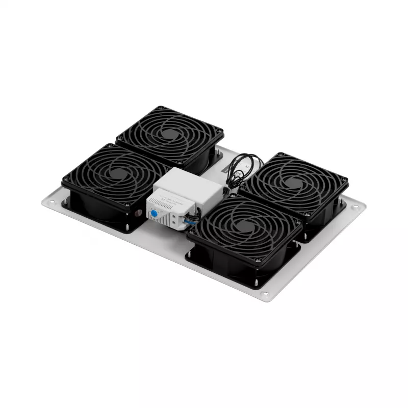 EFB Elektronik PEL-LFD04ET.GR 4-voudige dakventilator met thermostaat, RAL 7035