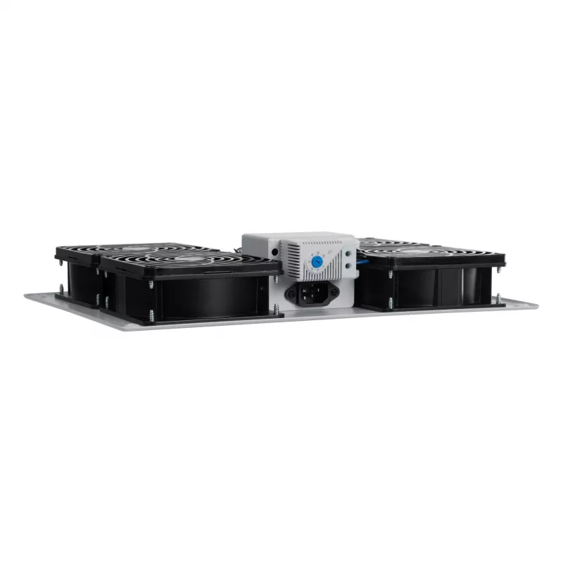 EFB Elektronik PEL-LFD04ET.GR 4-voudige dakventilator met thermostaat, RAL 7035