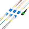 EFB Elektronik MPO-PLUS/APC(F)-LC trunkkabel OS2 12 vezels type B LSZH geel 3m MPOF12LCOS2-3