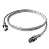 ZVK GmbH EasyLan PushPull Cat 6 STP patchkabel, RJ-45 stekker naar RJ-45 stekker, 1 m, grijs, aangegoten knikbescherming CPP1OACACA0010