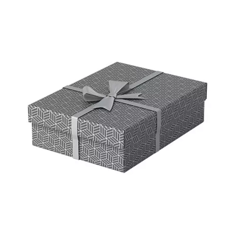 Esselte Home opberg- en geschenkdoos M, 3-set, grijs, 100% gerecycled golfkarton, afneembaar deksel 628285