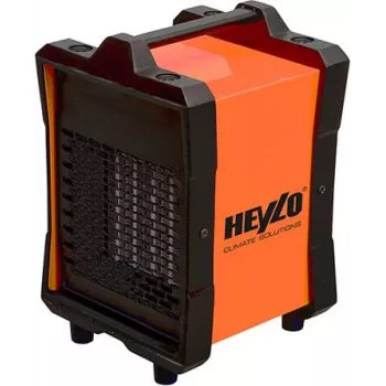 Master Climate Solutions Heylo DE 2 XL elektrische heteluchtkachel, 2 kW, 90 m³/h, 230 V, 8,7 A, 2 verwarmingsstanden, geïntegreerde thermostaat, oververhittingsbeveiliging, draaggreep, poedergecoat staal 1101922