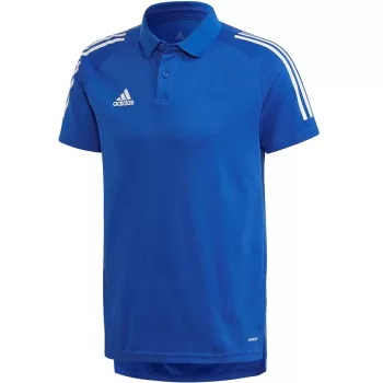 adidas Condivo 20 herenpoloshirt Team Royal Blue/White ED9237 maat S