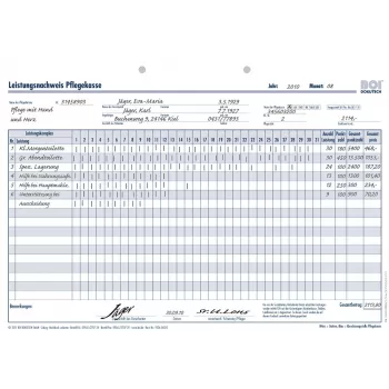 BOI prestatiebewijs zorgverzekeraar zonder prestatiecomplexen formulieren, 50 st. (9206-00312)