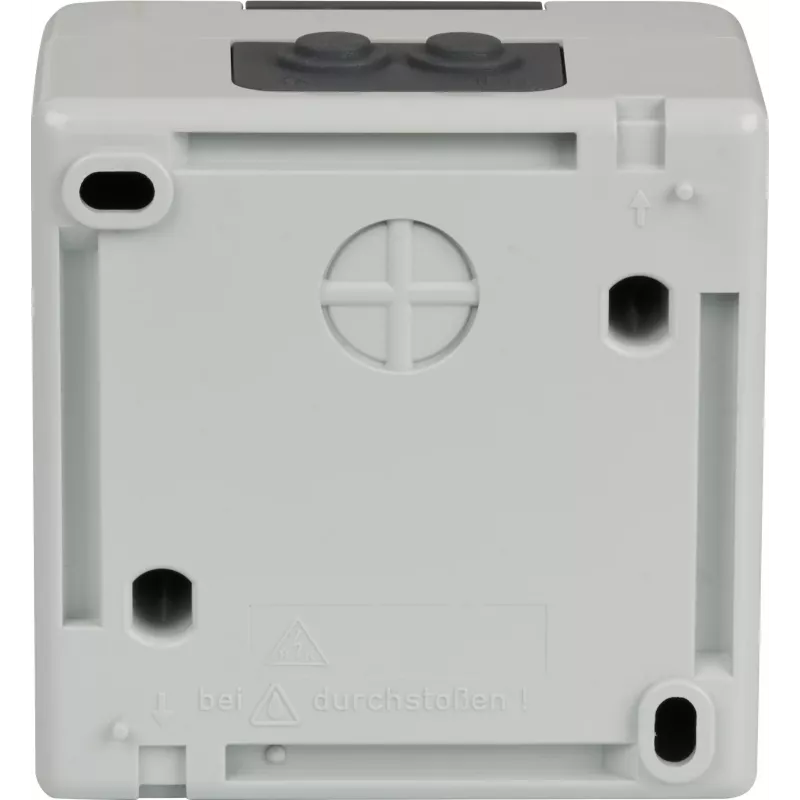 EFB ET-25020 opbouw vochtige ruimte lege behuizing voor 2 keystone-modules, IP44, grijs