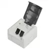 EFB ET-25020 opbouw vochtige ruimte lege behuizing voor 2 keystone-modules, IP44, grijs