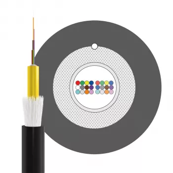 INFRALAN U-DQ(ZN)BH OM3 24G (1x24) Eca 3000N LSZH zwart, 7,5mm 54524D1E-CPR
