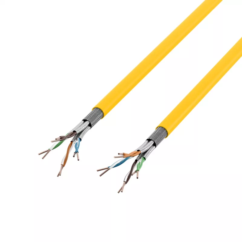 INFRALAN Cat.7A 1250 AWG22 S/FTP 4P CPR Dca 25Gbit/s ready raapgeel RAL1021, 100m 999833.100-CPR