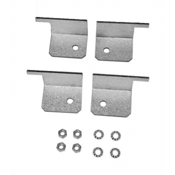 EFB Elektronik WGX-WKS01 framestabilisatie-hoekset, verzinkt staal, 4 delen (2x links, 2x rechts) voor 19-inch racks