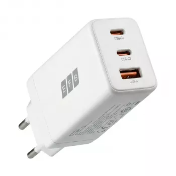 EFB Elektronik 65W GaN wandlader 2x USB-C + USB-A PD3.0 QC3.0 wit G651A2CE